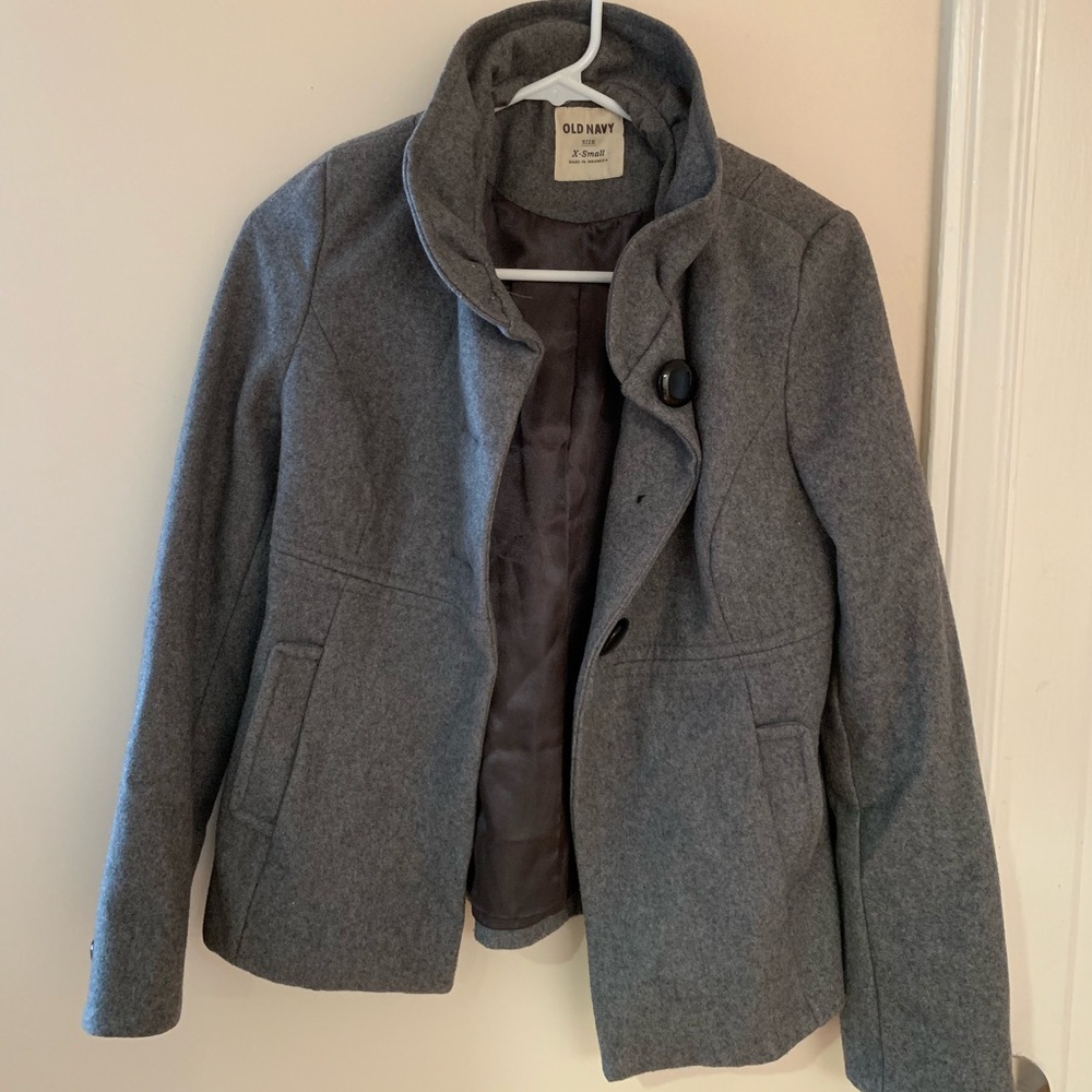 Gray Button Up Coat - image 1